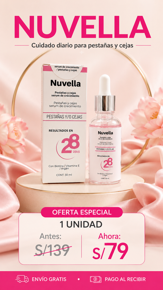 NUVELLA - SERUM DE PESTAÑAS Y CEJAS